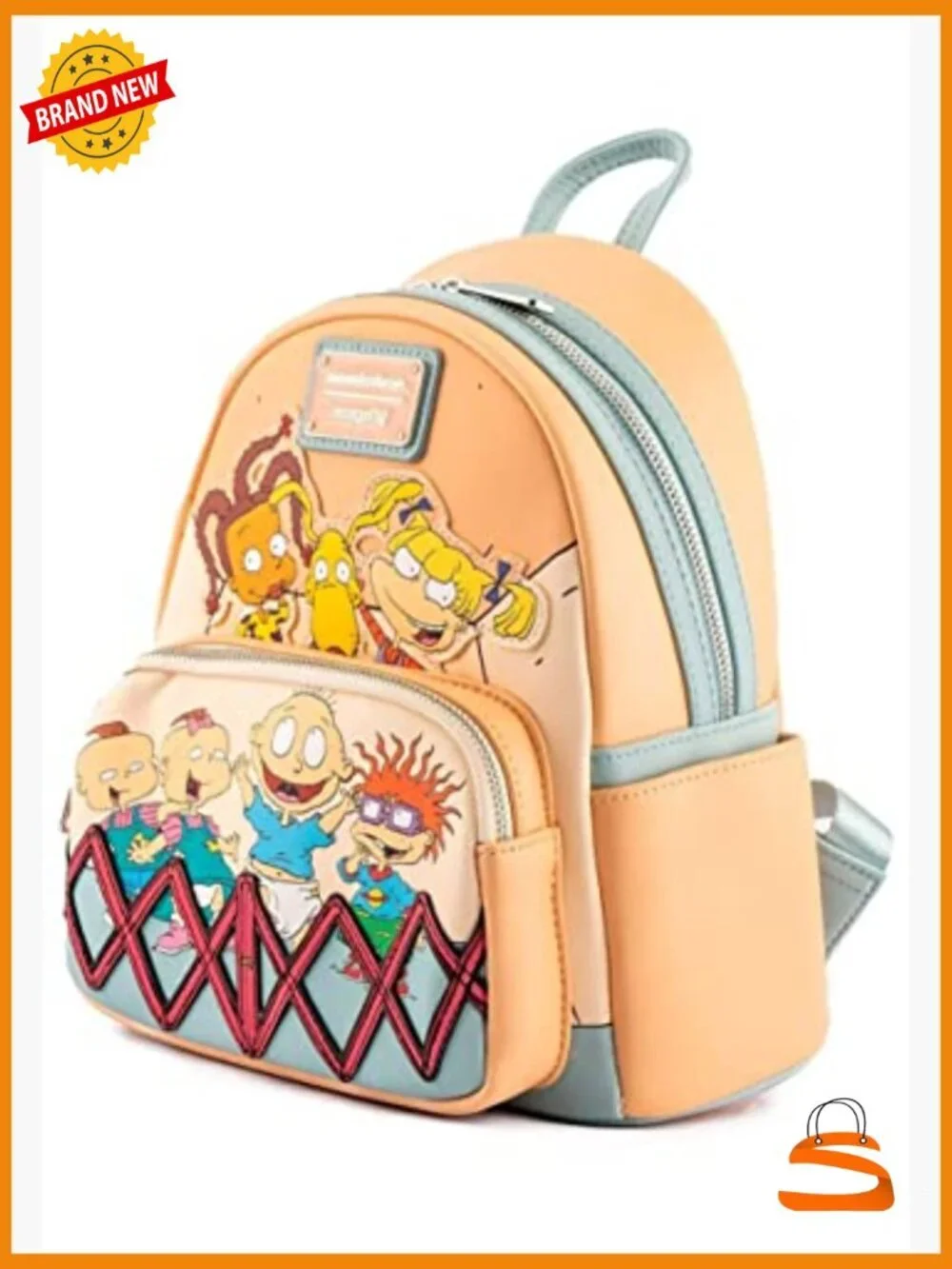 Loungefly Rugrats 30th Anniversary Double Strap Shoulder Bag Purse